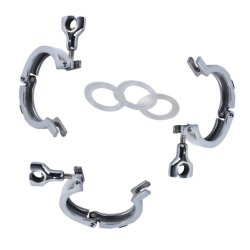raccord serrrage clamp pour vanne inox 3 voies