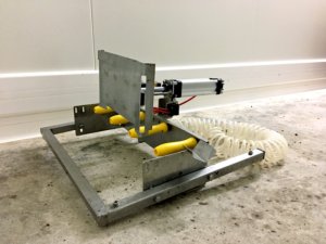 Machine à désoperculer : poussoir pneumatique