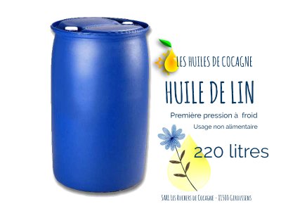 Huile de lin - 220 litres